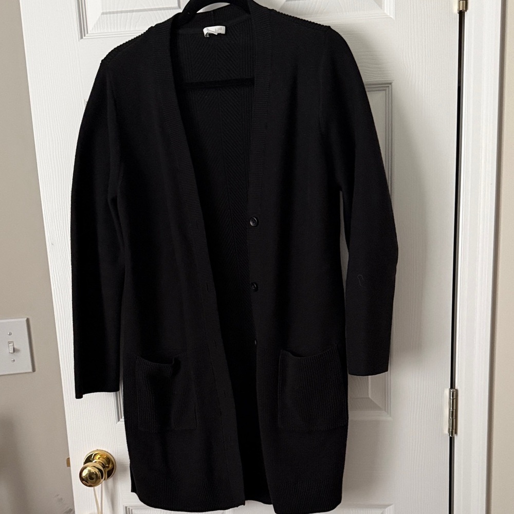 J. Jill Black Women's Open Front Cardigan
